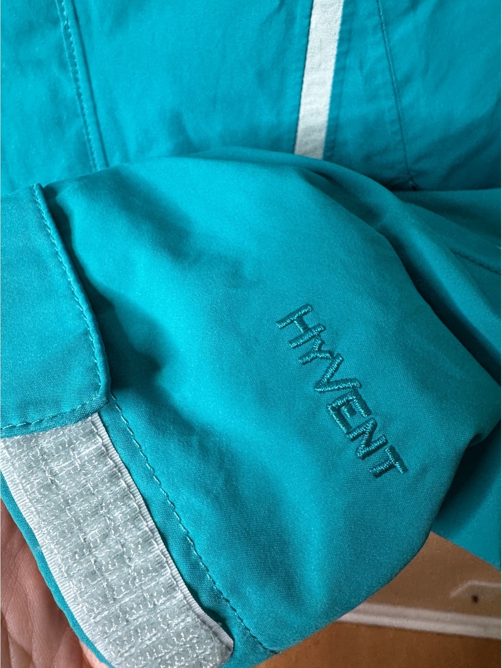 The North Face HyVent Waterproof Hooded Shell Jacket Women’s Small Blue - Picture 3 of 9